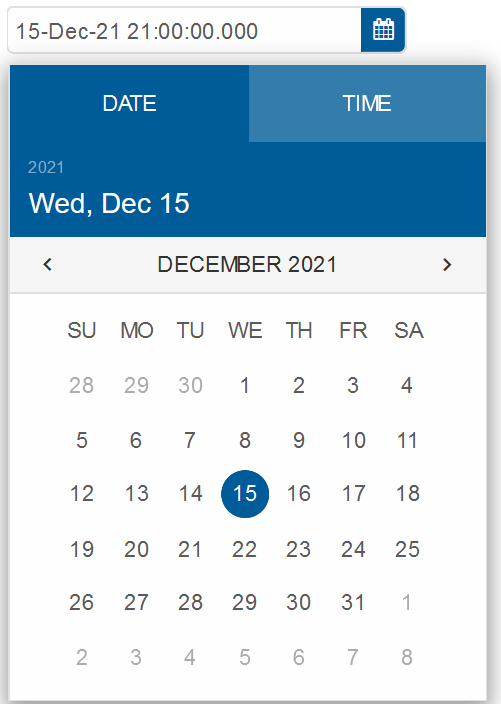 Basic datetime picker