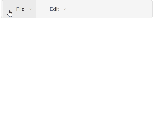 Menu with checkboxes