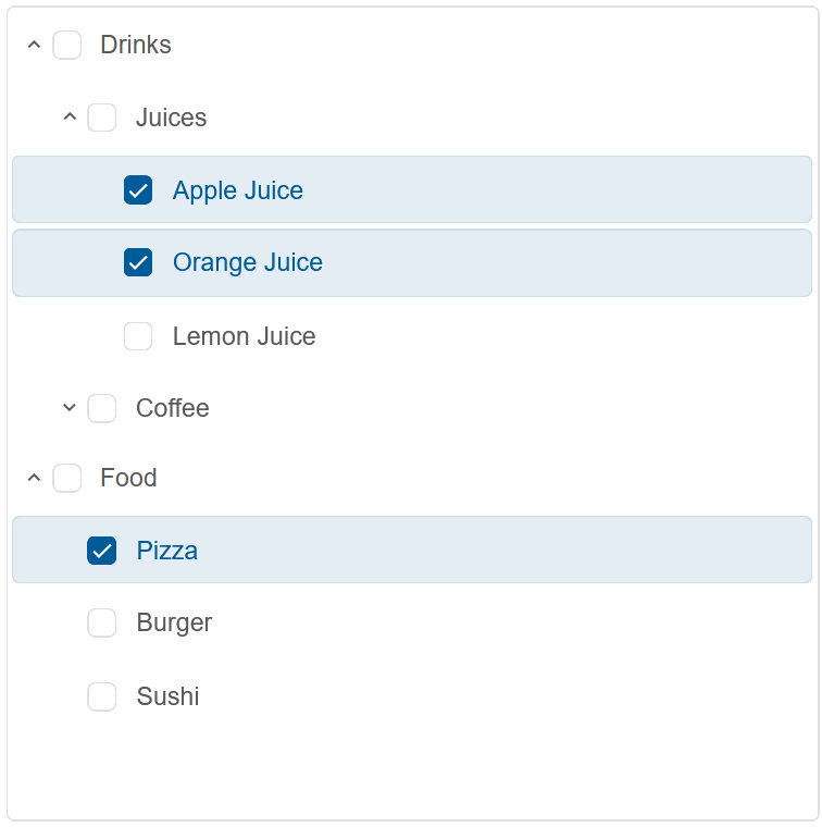 CheckBox in tree