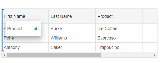 freeze datagrid columns