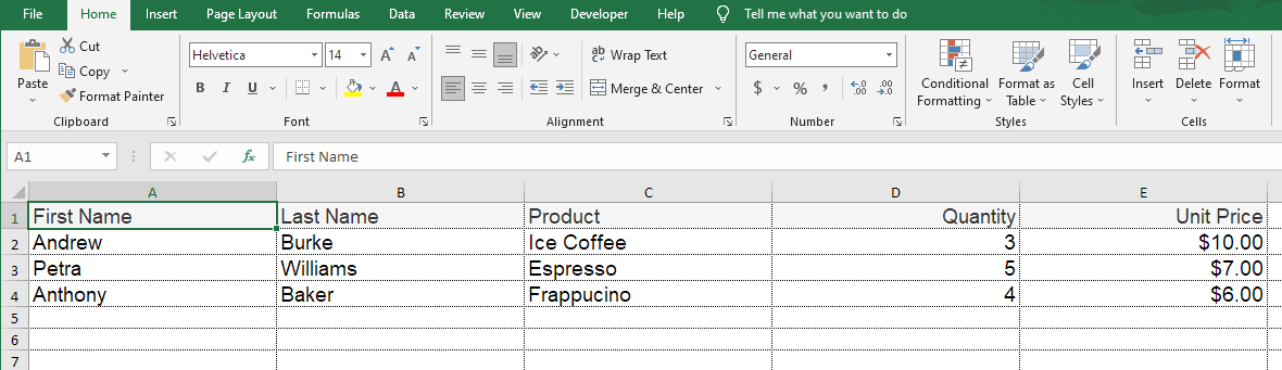 excel export datagrid default