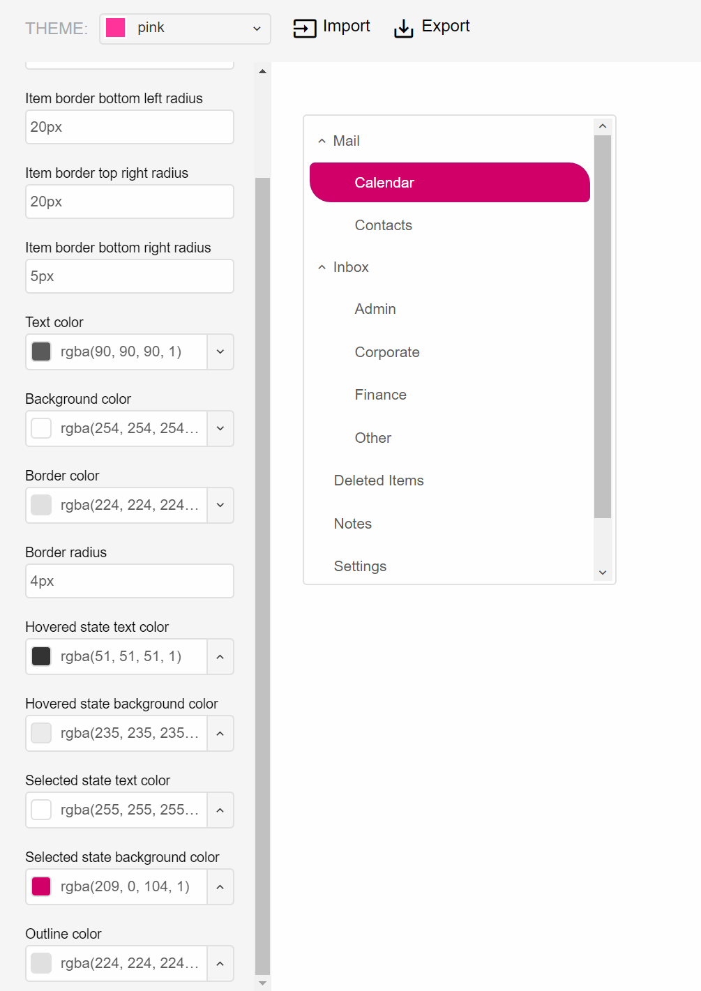 Theme Builder Advanced Shapes