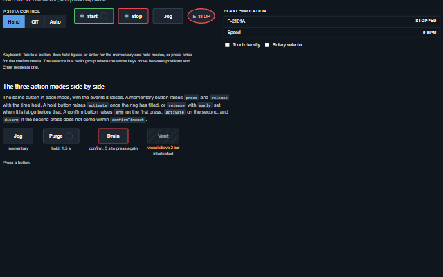 Momentary Button demo