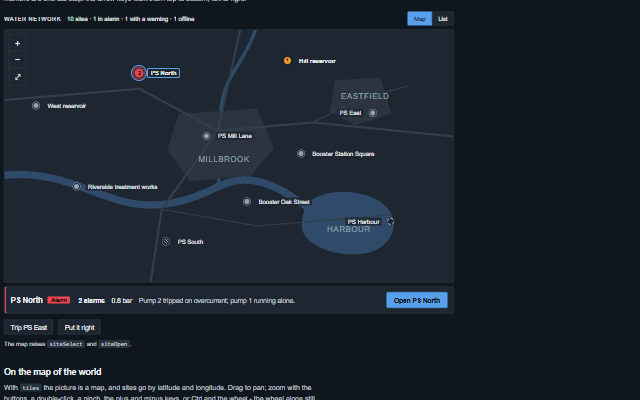 Site Map demo