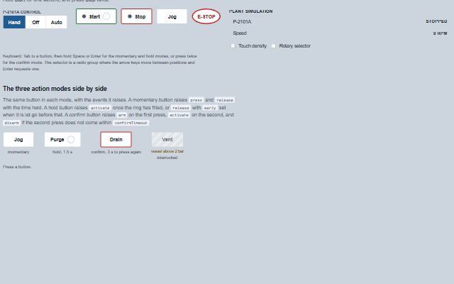 Momentary Button demo