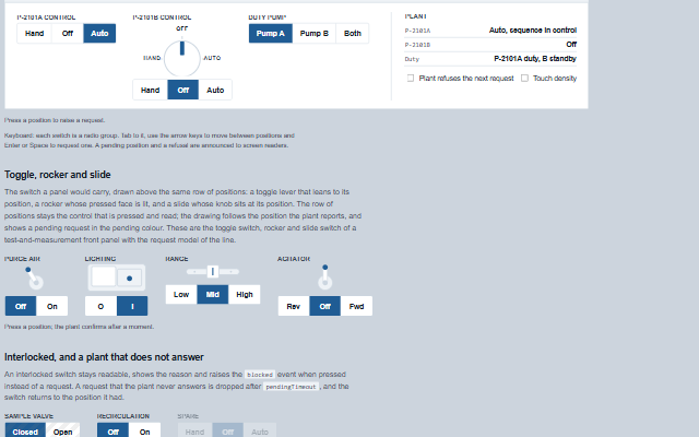 Selector Switch demo