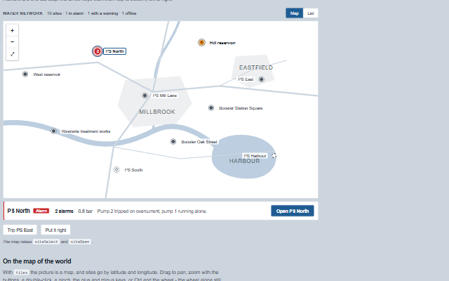 Site Map demo