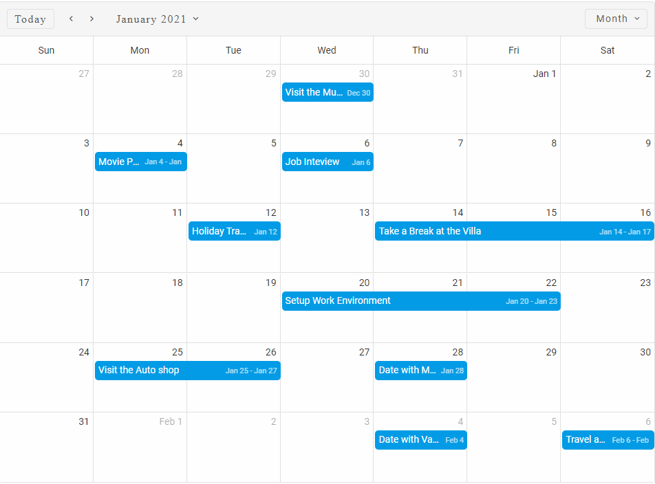 Scheduler Calendar Integration
