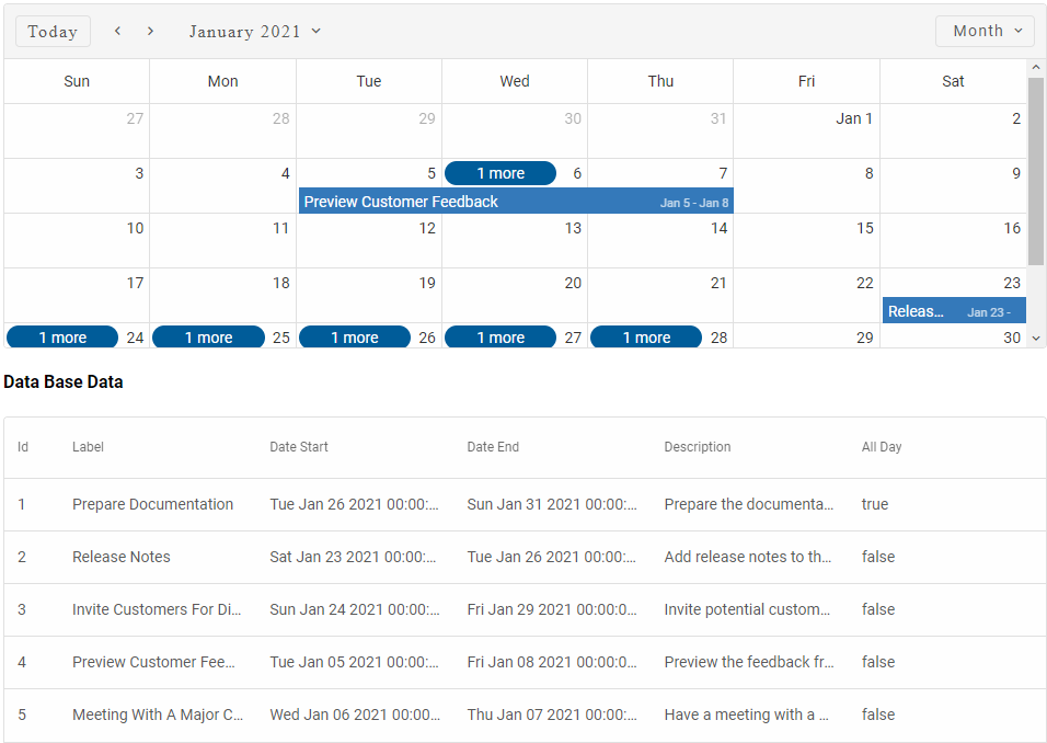 Scheduler Server-Side