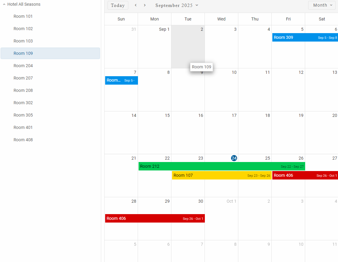 Scheduler Drag and Drop