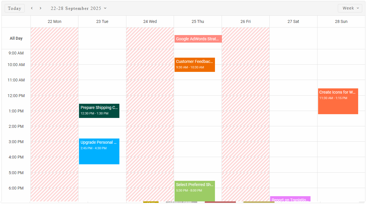 Scheduler Time Zones