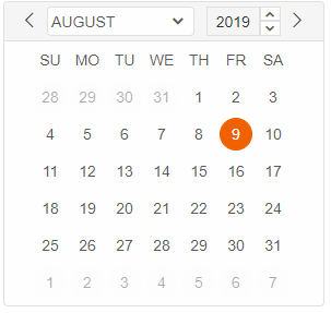 Calendar Custom Element 10