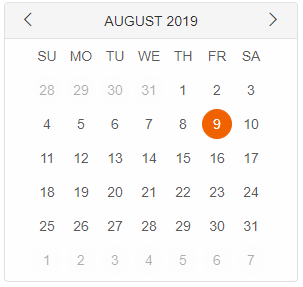 Calendar Custom Element 9
