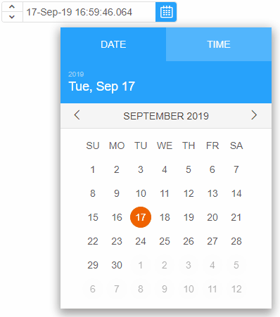 DateTimePicker Custom Element 7