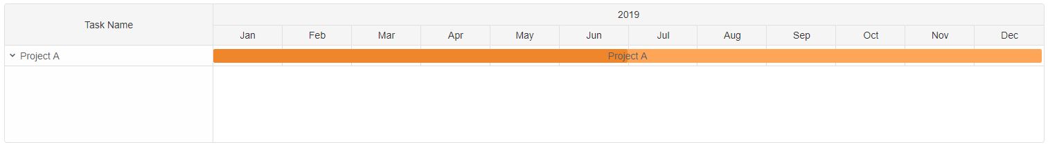 gantt chart web component