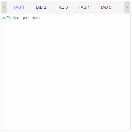 tabs html element 3